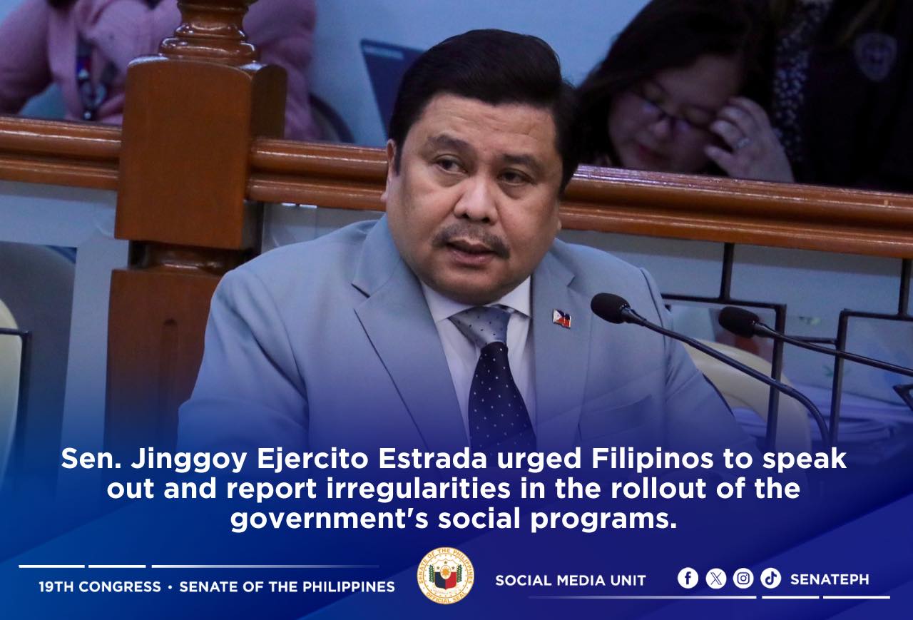 PRIB PHOTO: Speak out vs ‘Ayuda Scam’ – Jinggoy Ejercito Estrada